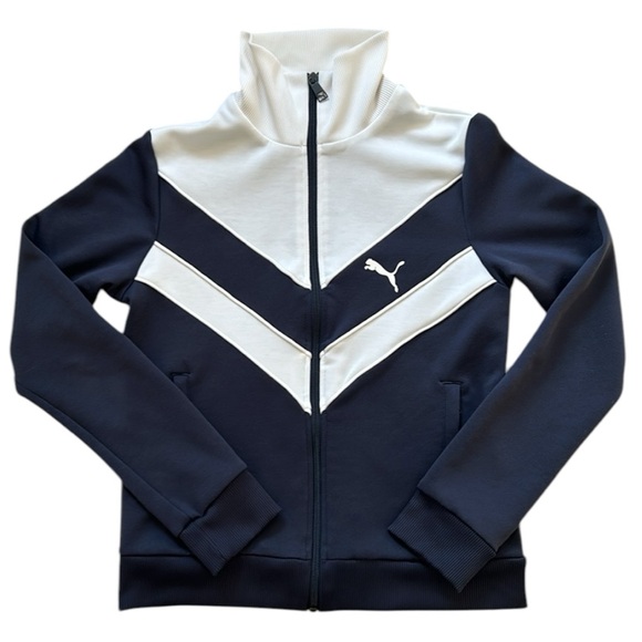 Puma Jackets & Blazers - PUMA Women’s Navy Track Jacket Sz S